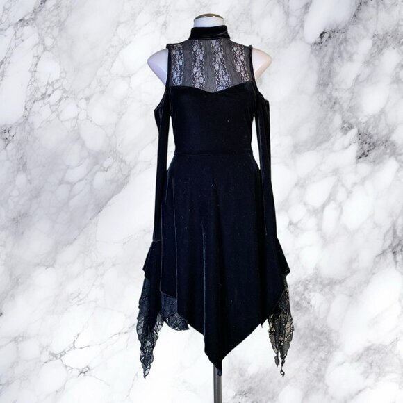 Dolls Kill Dresses & Skirts - Killstar Moonstera Velvet Dress